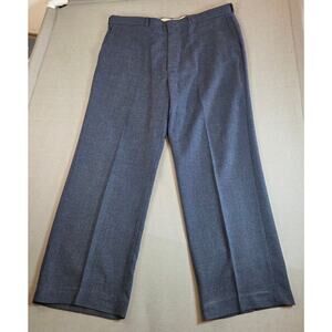 Vintage 1970s B.P. Britches Blue Dress Slacks 38x27 Wool Blend USA Made